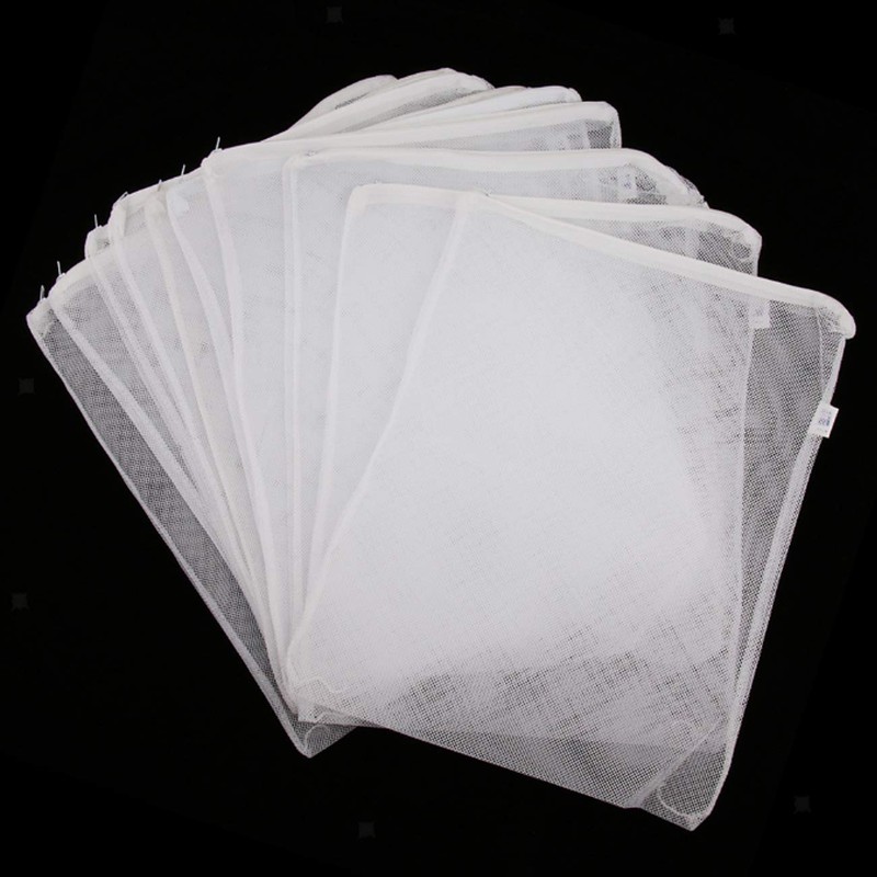 Pack of 10 Aquarium Filter Bags, Reusable Filter Bags with