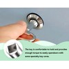 AOYEGIC Set of 4 square wrenches, socket wrench, bleed key,