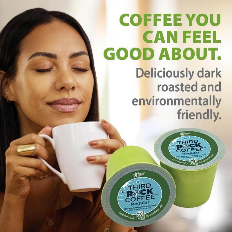 Third Rock Dark Roast Compostable Coffee Pods – 80 Count