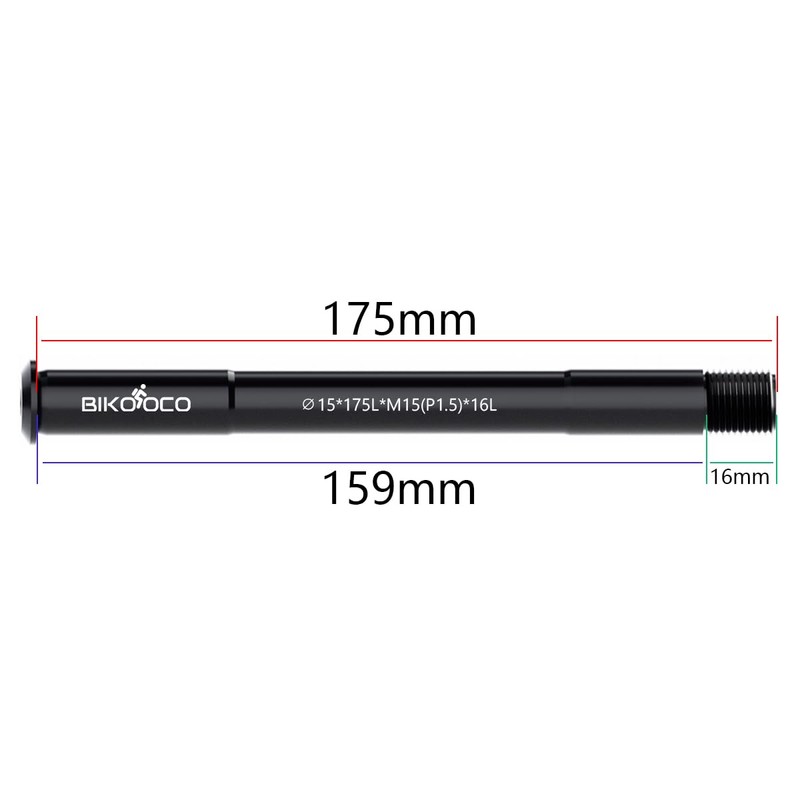 BIKOOCO Bike Hub Thru - Axle Adapter with 1.5mm Thread