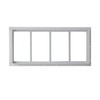 10" x 29" White Transom Shed Window, Tempered Glass, Great