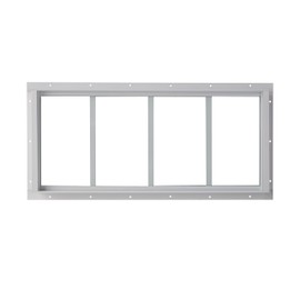 10" x 29" White Transom Shed Window, Tempered Glass, Great for Outdoor Sheds, Playhouses, Garages, and Barn!