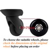 ORO 1 Pair Luggage Wheels Replacement 75 * 24mm Case
