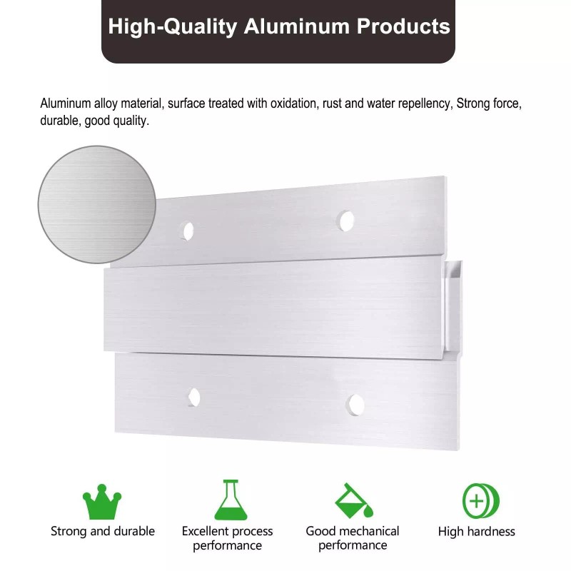 CFOFT French Cleat Picture Hanger Aluminum Z Hanger Interlocking Wall
