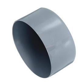 QUARKZMAN Pack of 2 Rubber Caps 80 mm ID Vinyl Round Tube Screw Cap Cover Screw Thread Protective Caps Grey