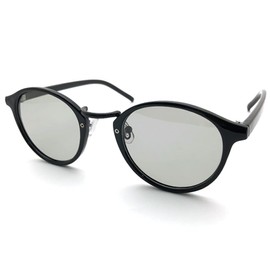 [SPEED ADDICT] POLARIZED BOSTON SUNGLASS （偏光ボストンサングラス）BLACK × 偏光LIGHT SMOKE