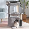 Pawfessor Cat Tree 32 Inches Small Cat Tower with Large