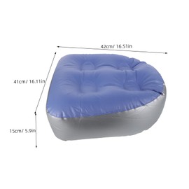 KOMBIUDA Portable Inflatable Bathtub Seat Cushion with Suction Cups for Spa Sauna Bath Hot Tub Shower Seat Thick Bath Pad