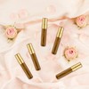 30 Pcs Golden Vials Mini Spray Bottle Amber Glass Fine