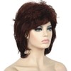 Lydell Short Length Layered Shaggy Full Synthetic Wig (33A Auburn)