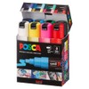 Posca Mitsubishi Pencil PC8K8C Punta ancha, 8 colores