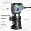 WORKPRO Compact Router Kit, 6.5 Amp Corded Hand Trimmer Router