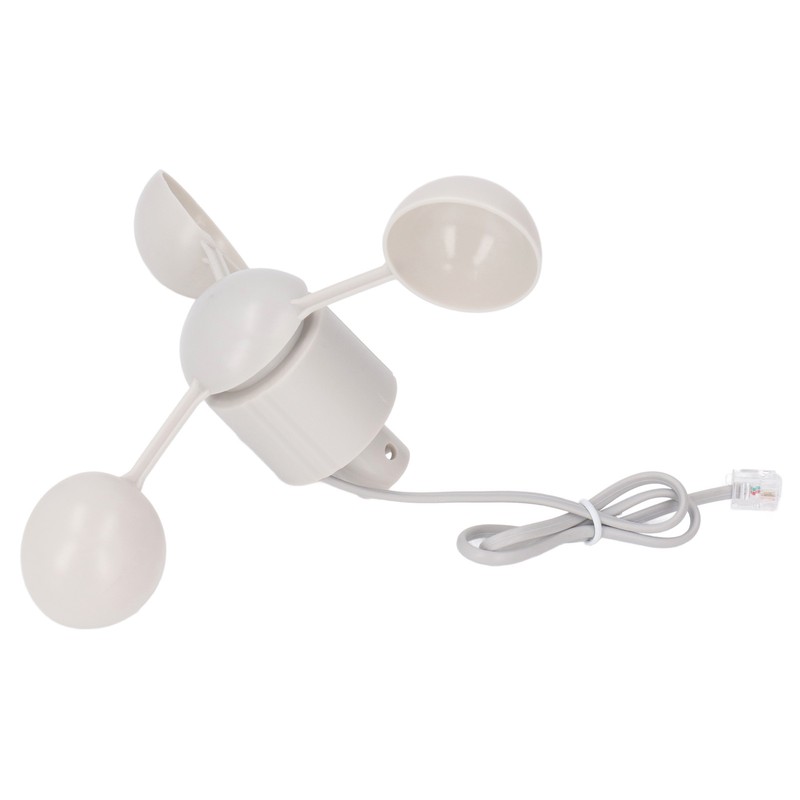 Anemometer Cup Speed Measuring Sensor Cup RJ11 Connector 3 Cups