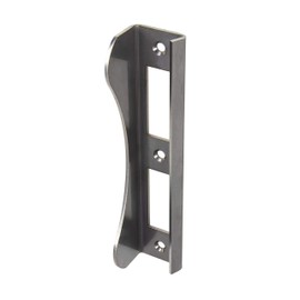 Gedotec Strike Plate Stainless Steel | 1 Piece - Angle Strike Plate for Garden Gates & Doors | Gate Stop 180 mm | Flap Strike Plate Solid with Material Thickness 3 mm | Stop for Mortice Lock & Gates