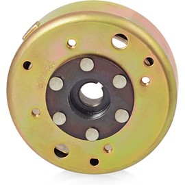 HANQIMOTO GY6 Stator,11 Pole Stator Flywheel Rotor Kit,5 Wire Copper Powersports Stators for GY6 125cc 150cc 4 Stroke Moped Scooter ATV Quad Go Kart Scooter (GY6 11 Coils Stator Flywheel Rotor Kit)