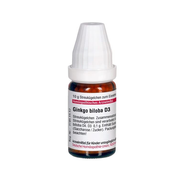 Ginkgo Biloba D3 DHU Globules, 10 g Globules