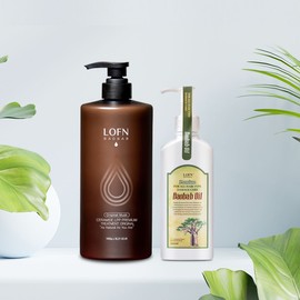 Ropen Lofen Baobab Ceramide LPP Premium Hair Treatment Original 1000g (Choice of 3 Scents) + Premium Hair Oil 200ml 1 Piece