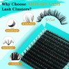 Lash Clusters Kit 240PCS Eyelash Extension D Curl Wispy Clusters