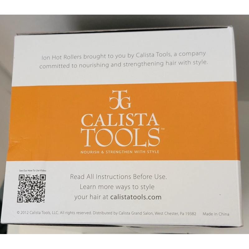 CALISTA TOOLS ION HOT ROLLERS Long Length Style Set with