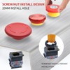 APIELE 22mm Red Φ60 Mushroom Emergency Stop Push Button Switch