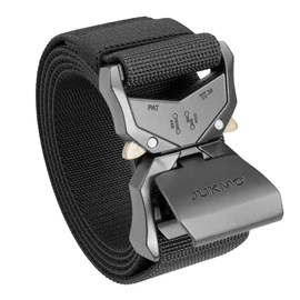 JUKMO Men's Work Belt, Tactical Belt, Military Belt, with Quick-Release Buckle, Black