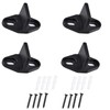 heyous 4PCS Black POM Sliding Door Stopper with Screws Barn