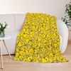 JOOCAR Cute Rubber Duck Throw Blankets Yellow Cartoon Ducks Throw