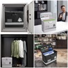 BALEINE Fireproof Document Box with Lock, Portable Fireproof Document Bag