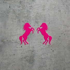 Transparent Decal Stickers of Horses (Pink) Premium Waterproof Vinyl Decal Stickers for Laptop Phone Accessory Helmet Car Window Mug Tuber Cup Door Wall Decoration ANDSKUS0g6262PI090622