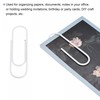 sourcing map Paper Clips Large Size 3.9 Inch Vinyl Coated