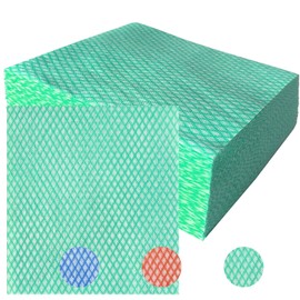 sukevitor 50 Pcs All Purpose Disposable Dish Cloths, Reusable Cleaning Cloths to Clean Surfaces for Kitchen (Green)