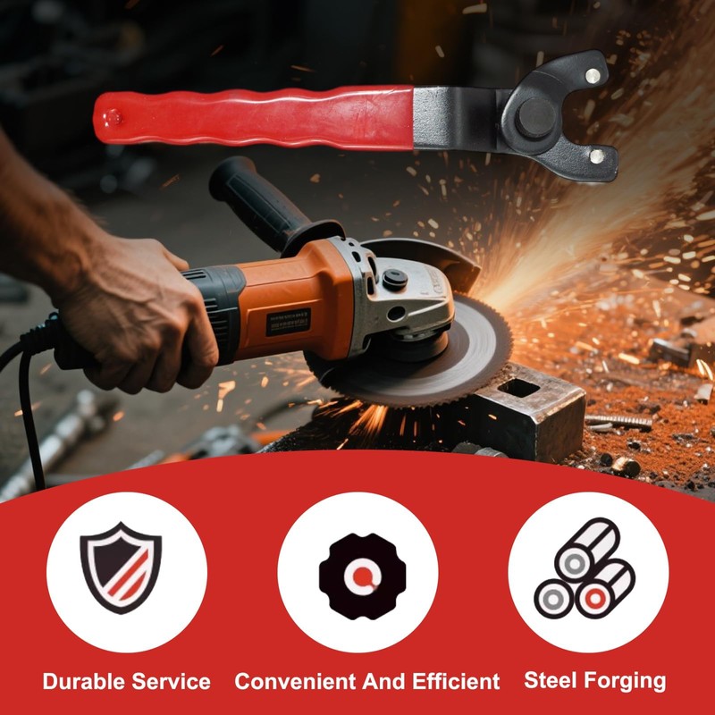 Universal Adjustable Angle Grinder Spanner with Allen Key Universal Tool
