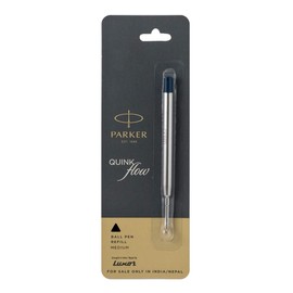 Parker Ball Point Pen Refills, Medium Point, Black Ink