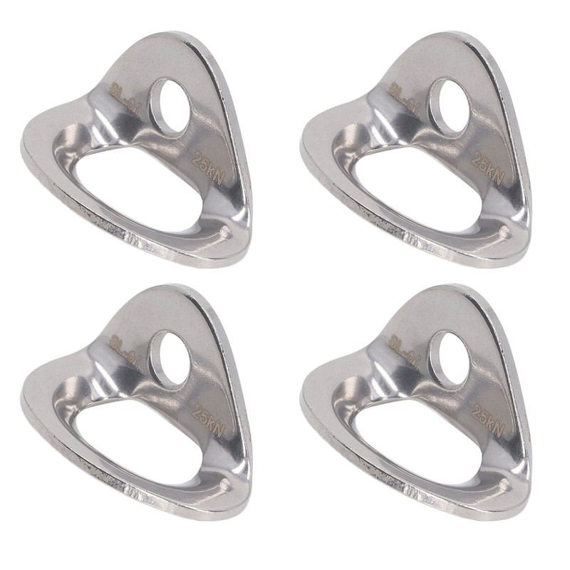 10Pcs Climbing Hanger Lightweight Stainless Steel Rock Climbing Anchors for