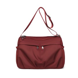 WITERY Crossboby Bags for Women Waterproof Multi-Pocket Nylon Crossboby Purse Ladies Casual Medium-Size Purses Shoulder Handbags Lightweight Pocketbooks Hobo Messenger Bags for Work Travel