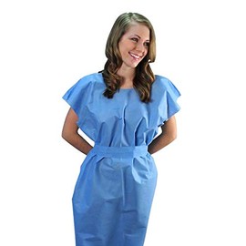 Disposables Patient Exam Gowns - 50 pcs - Sz: X-Small