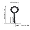 Screw Eyes, 2 Inch Metal Eye Hook, Zinc Plated Self