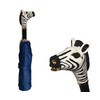 rainimals Handpainted Artisan Foldable Umbrella (Zebra/Navy)
