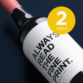 Pregnancy Baby Announcement Wine Labels, Baby Reveal for Dad, Grandparents, Family & Friends – Cute & Memorable Gift Idea - 2 PCS