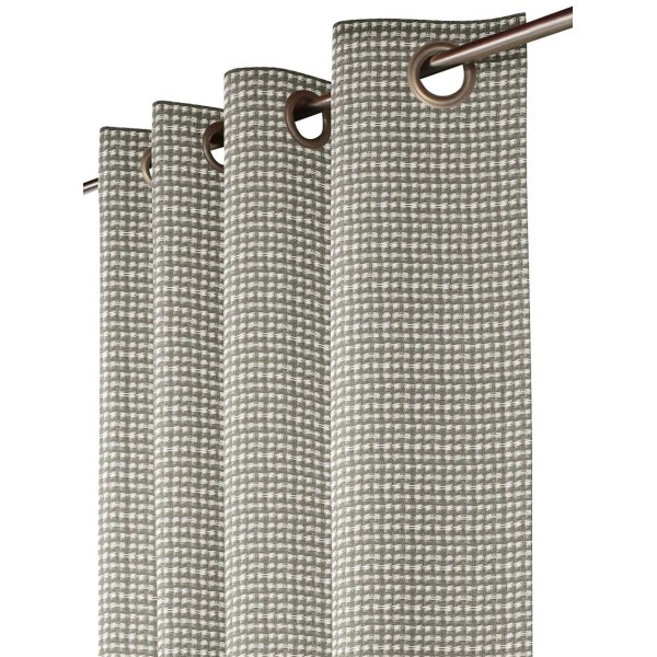 Brilliant Drapery Design Linen Look Sheer curtain - Brown &