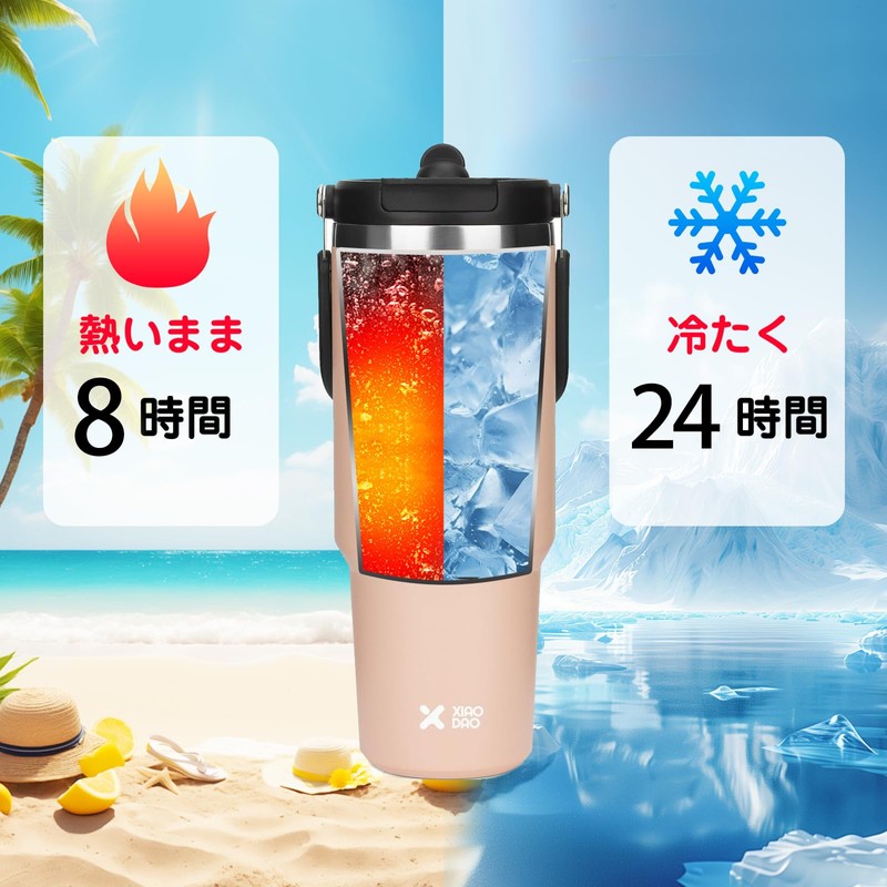Stainless Steel Tumbler, Spill Proof, Vacuum Insulated, 20.3 fl oz