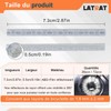 LATRAT 72 Pieces Spoke Reflectors, 360° Visibility and Easy Assembly,