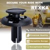 Rexka 10pcs Cowl Vent Air Inlet Duct Push-Type Retainer Clips