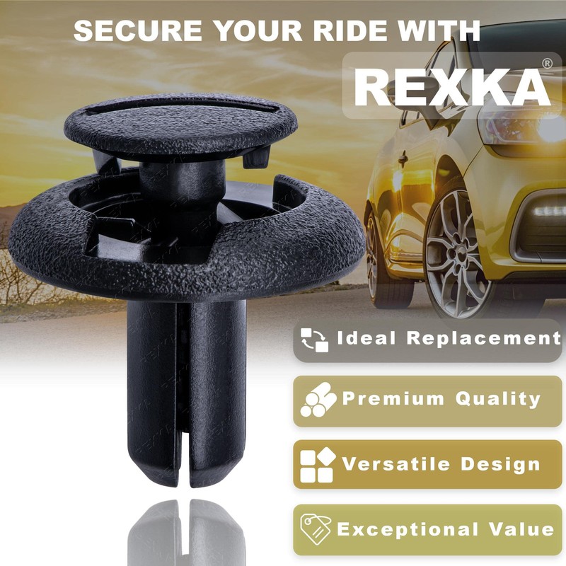 Rexka 10pcs Cowl Vent Air Inlet Duct Push-Type Retainer Clips