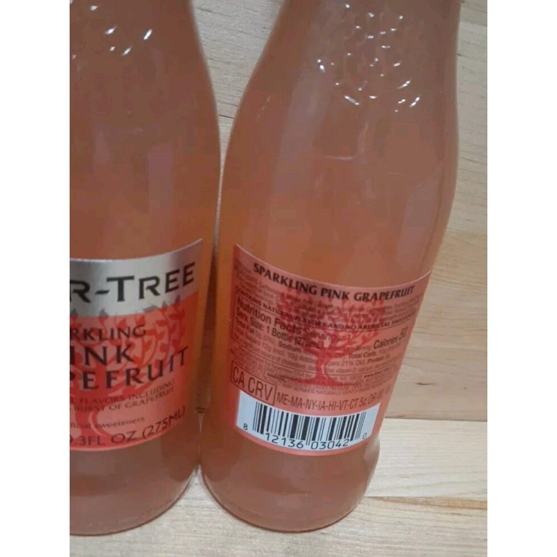 Fever-Tree 6 GLASS: PREMIUM FEVER TREE "PINK GRAPEFRUIT" INDIAN Tonic