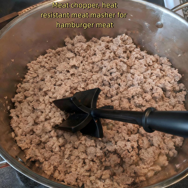 Meat Chopper, Hamburger Grinder, Premium Heat Resistant Masher for Ground