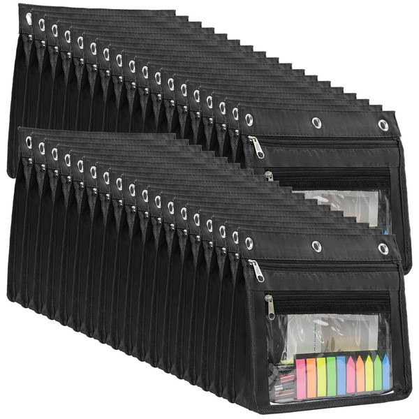 YoeeJob 36 Pack 1 Inch Expandable Zipper Pencil Pouches with