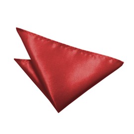Trimming Shop Stylish Italian Square Satin Handkerchief for Formal Wear, Weddings, Prom, Celebration, Prom, Parties - Unisex, Classic Design (23cm, Deep Red)