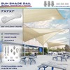 Windscreen4less 7' x 7' x 7' Triangle Sun Shade Sail