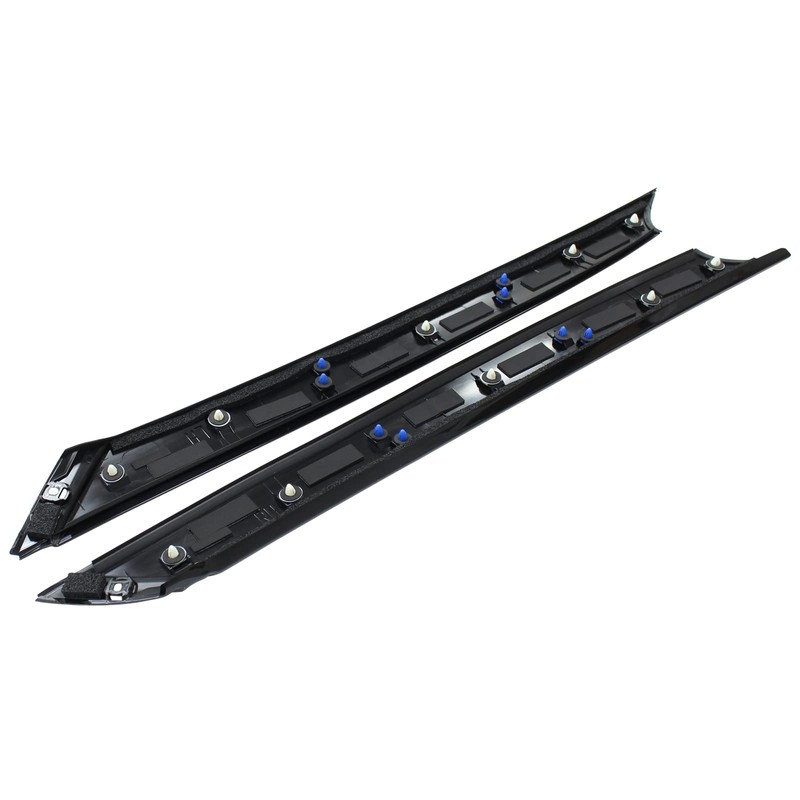 NewYall Gloss Black Front Left and Right Body A-Pillar Windshield